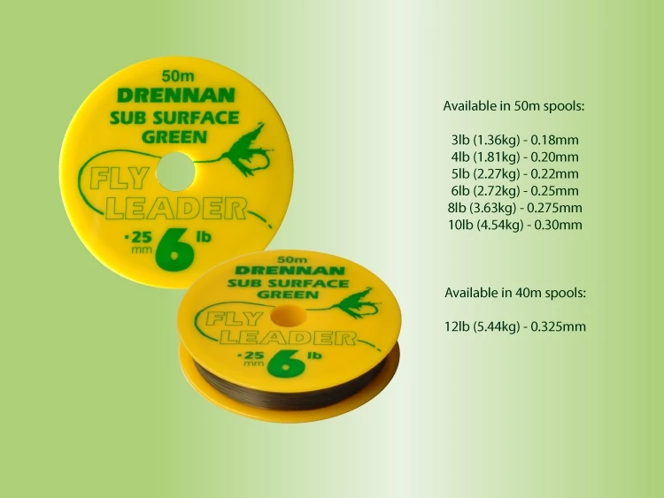 Drennan Subsurface Green Fly Leader 50m 4 Drennan Subsurface Green Fly Leader 50m - Image 2