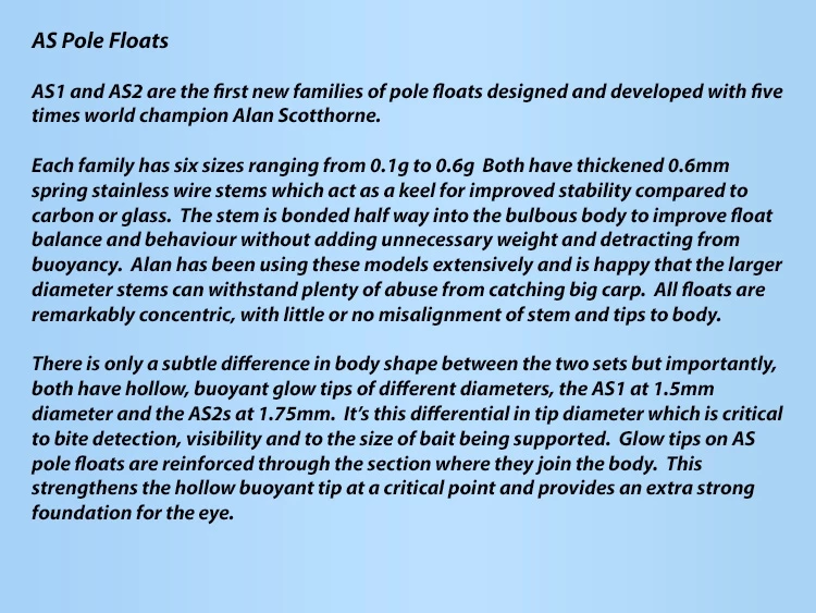 Drennan AS1 Pole Floats 6 Drennan AS1 Pole Floats - Image 4