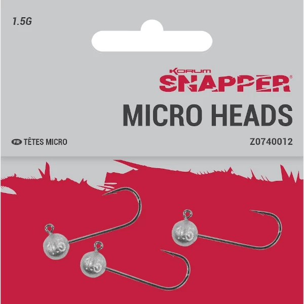 Korum Snapper Micro Heads 3 Korum Snapper Micro Heads